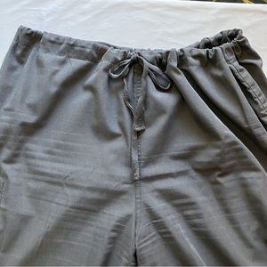 Cherokee Workwear Drawstring Scrub Pants, Size L, Pewter Gray